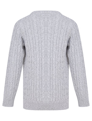 Boys Guinee Chunky Cable Knitted Jumper in Ecru Twist - Tokyo Laundry Kids