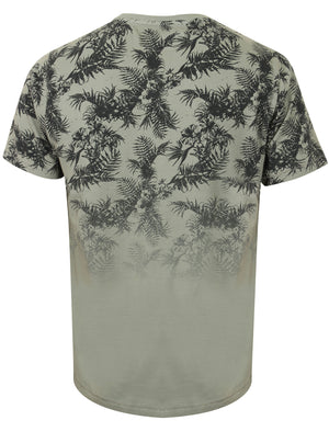 Boys K-Will Tropical V Neck T-Shirt in Griffin Grey - Tokyo Laundry Kids