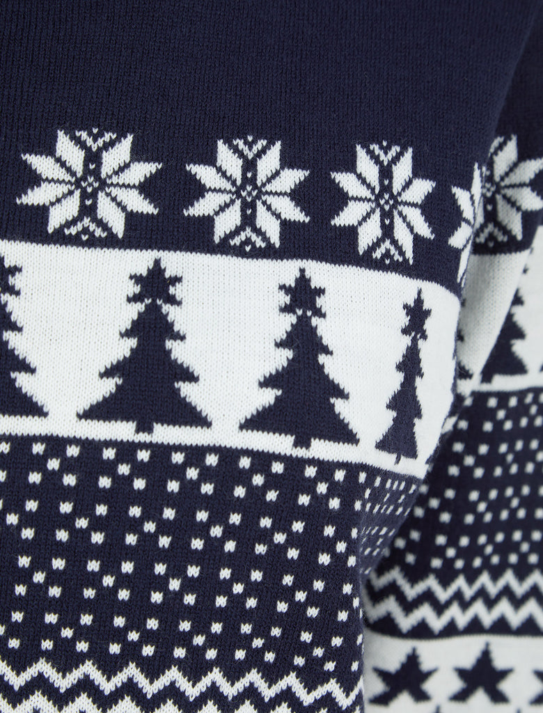 Alva™ - Christmas Jumper with Soft Christmas Tree Pattern main image 1