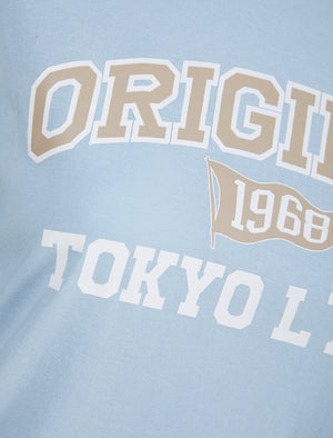 Original Motif Cotton Jersey T-Shirt in Kentucky Blue - Tokyo Laundry