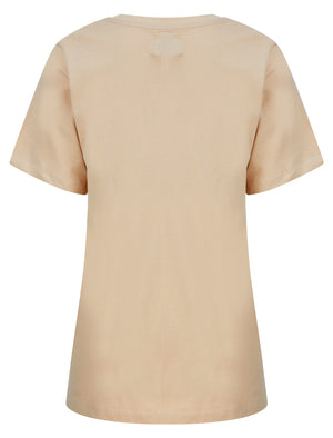Original Motif Cotton Jersey T-Shirt in Moonlight Stone - Tokyo Laundry