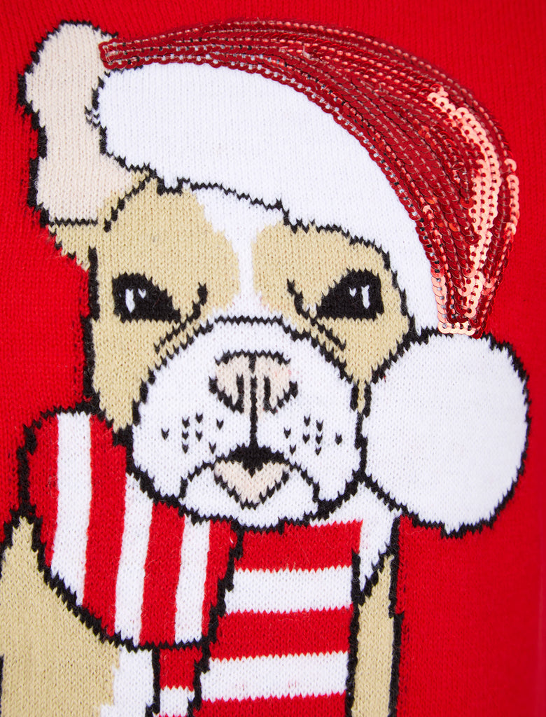 English bulldog clearance christmas jumper