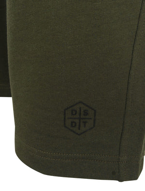 Matsuo Loopback Fleece Jogger Shorts with Zip Pockets in Green - Dissident