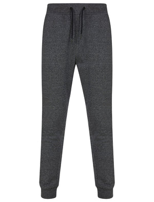 Perrins Grindle Brushback Fleece Cuffed Joggers in Black - Dissident