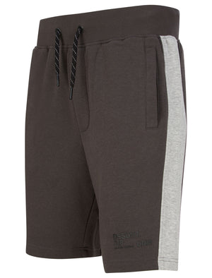 Thurlow Cotton Blend Jogger Shorts With Rear Zip Pocket in Asphalt Grey  - Dissident