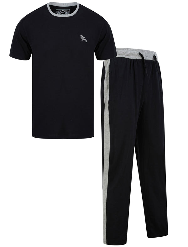 Changing 2pc Cotton Lounge Set in Jet Black - Tokyo Laundry
