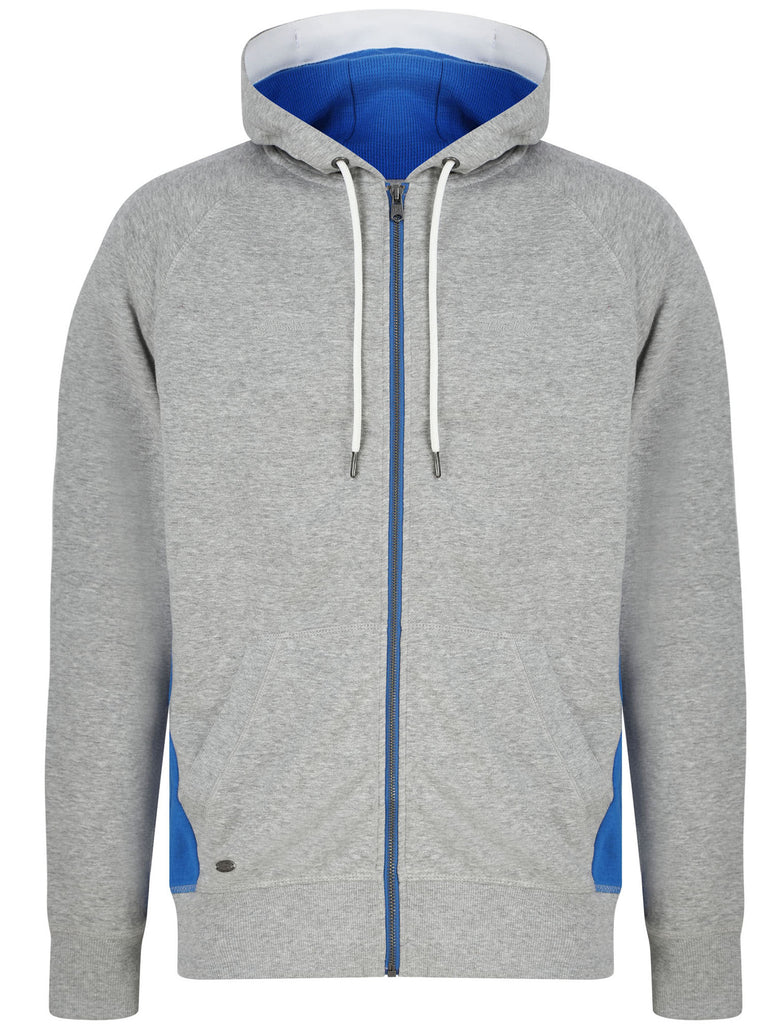 Diablo Brushback Fleece Zip Through Hoodie with Contrast Side