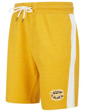 Fathom Grindle Jogger Shorts with Contrast Panels In Yellow - Tokyo Laundry