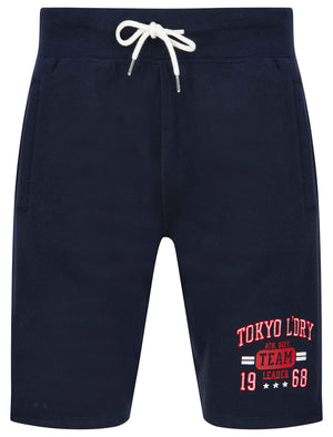 Founder Short Loopback Fleece Jogger Shorts in Sky Captain Navy  - Tokyo Laundry