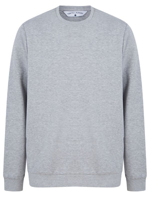Glazier (2 Pack) Cotton Blend Brushback Fleece Sweatshirt Set In Sky Captain Navy / Light Grey Marl - Tokyo Laundry