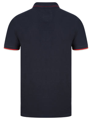 Herstmonceux Cotton Pique Polo Shirt In Sky Captain Navy - Tokyo Laundry