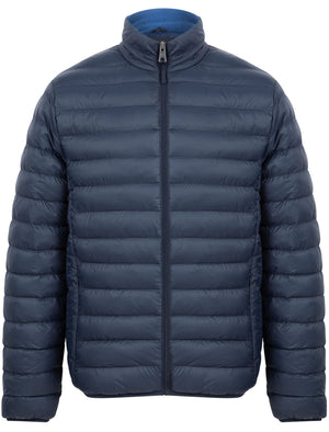 Nayati Funnel Neck Quilted Puffer Jacket in Sky Captain Navy - Tokyo Laundry