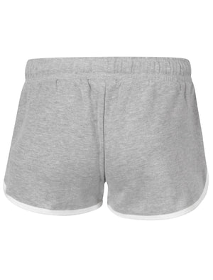 Laney Runner Sweat Shorts in Light Grey Marl - Tokyo Laundry