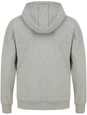 Luthor Fleece Pullover Hoodie with Borg Lined Hood in Light Grey Marl - Tokyo Laundry