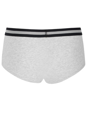 Opa (3 Pack) Assorted Hipster Briefs In Black / Optic White / Light Grey Marl - Tokyo Laundry
