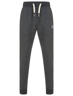 Peckham Brushback Fleece Cuffed Joggers in Charcoal Marl - Tokyo Laundry