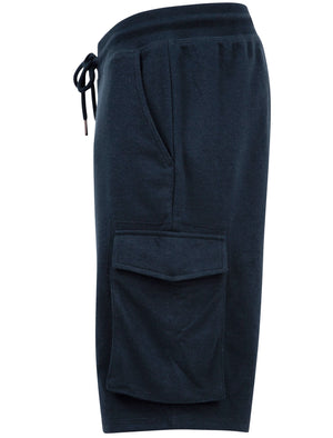 Ralph Multi-Pocket Cargo Jogger Shorts in Navy Blazer - Tokyo Laundry