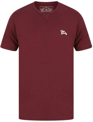 Rexel (3 Pack) Crew Neck Combed Cotton T-Shirts In Tawny Port / White / Navy  - Tokyo Laundry