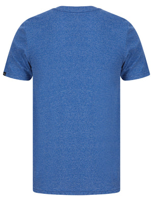 Runner Motif Cotton Jersey Grindle T-Shirt In Blue - Tokyo Laundry