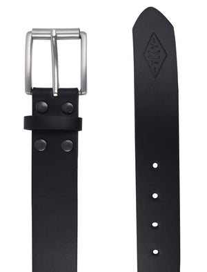 Springfield Faux Leather Belt with Gunmetal Stud Design In Black - Tokyo Laundry
