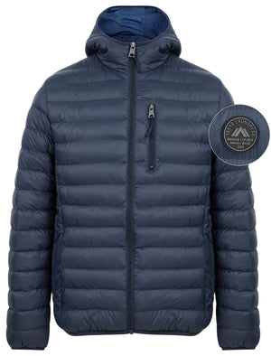 Vizzini Quilted Puffer Jacket with Hood in Sky Captain Navy - Tokyo Laundry
