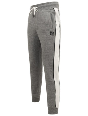 Greenwood Cuffed Joggers with Side Tape Detail In Light Grey Marl - Tokyo Laundry