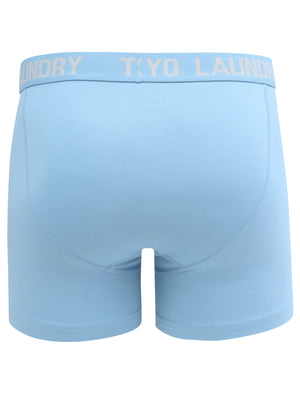 Wetherby 2 (2 Pack) Boxer Shorts Set In Allure Blue / Light Grey Marl - Tokyo Laundry