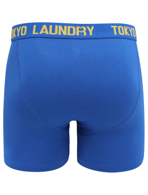 Wetherby 2 (2 Pack) Boxer Shorts Set In Nautical Blue / Maize Yellow - Tokyo Laundry