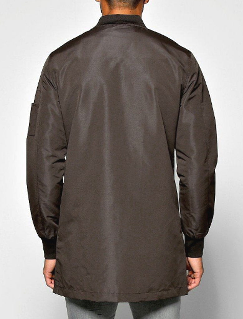 Long bomber deals jacket mens