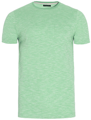 Lloyd Spacedye Crew Neck T-Shirt with Pocket in Green