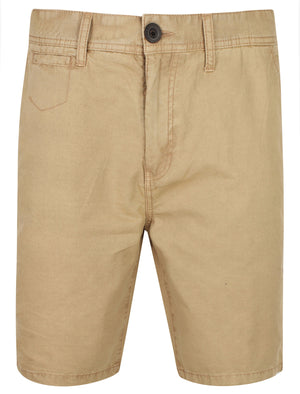 Ayrton Cotton Canvas Chino Shorts In Stone - Dissident