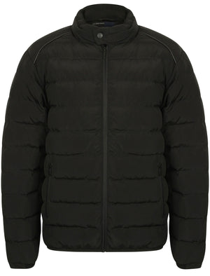 Brayfield Quilted Jacket with Stand Collar in Black - Dissident
