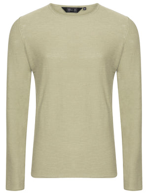 Cabby Long Sleeve Cotton Slub Top in Stone - Dissident