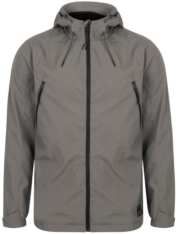 Herbert Hooded Windbreaker Jacket in Graphite Grey - Dissident