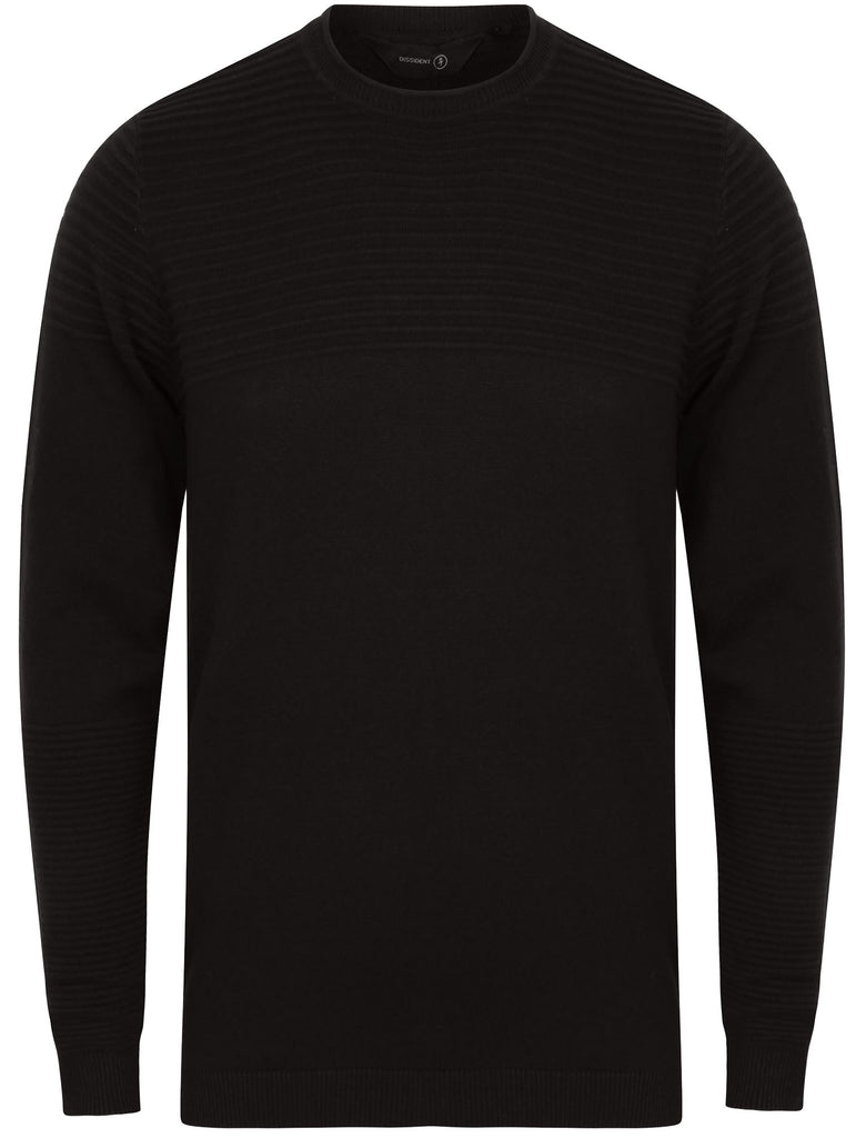 トップス TAIN DOUBLE PUSH THUNDER CREW NECK KNIT THUNDER CREW NECK KNIT BLACK – TAIN DOUBLEPUSH