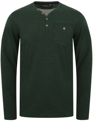 Ngami Cotton Jersey Long Sleeve Top with Mock Layer In Pine Grove - Dissident