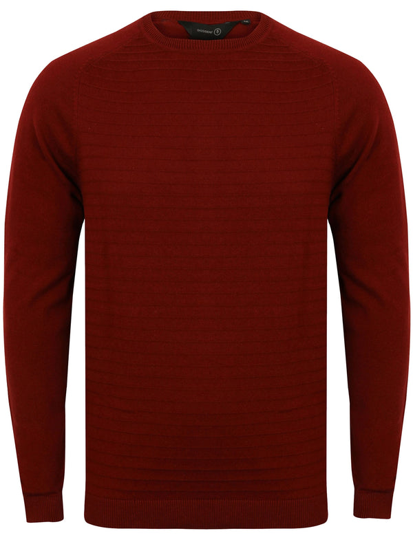 Rohe Crew Neck Knitted Jumper in Oxblood - Dissident