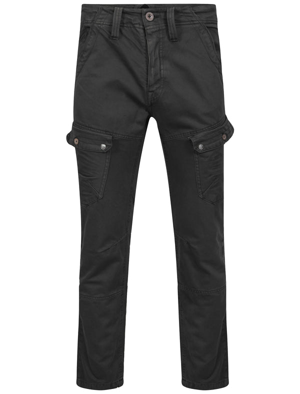 Stallone Cargo Trousers in Black - Dissident