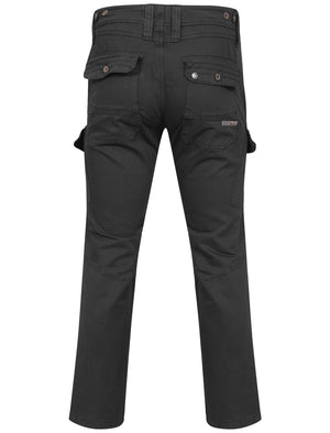 Stallone Cargo Trousers in Black - Dissident