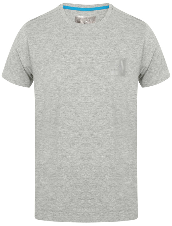 Yasumi Crew Neck Cotton T-Shirt In Light Grey Marl - Dissident