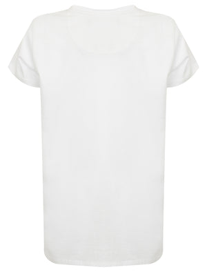 Boys Kensal V Neck Cotton Jersey T-Shirt in Optic White - Le Shark Kids