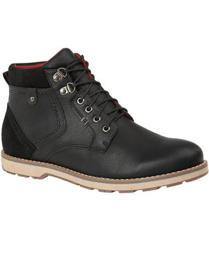 Catalonia Lace Up Boots in Black