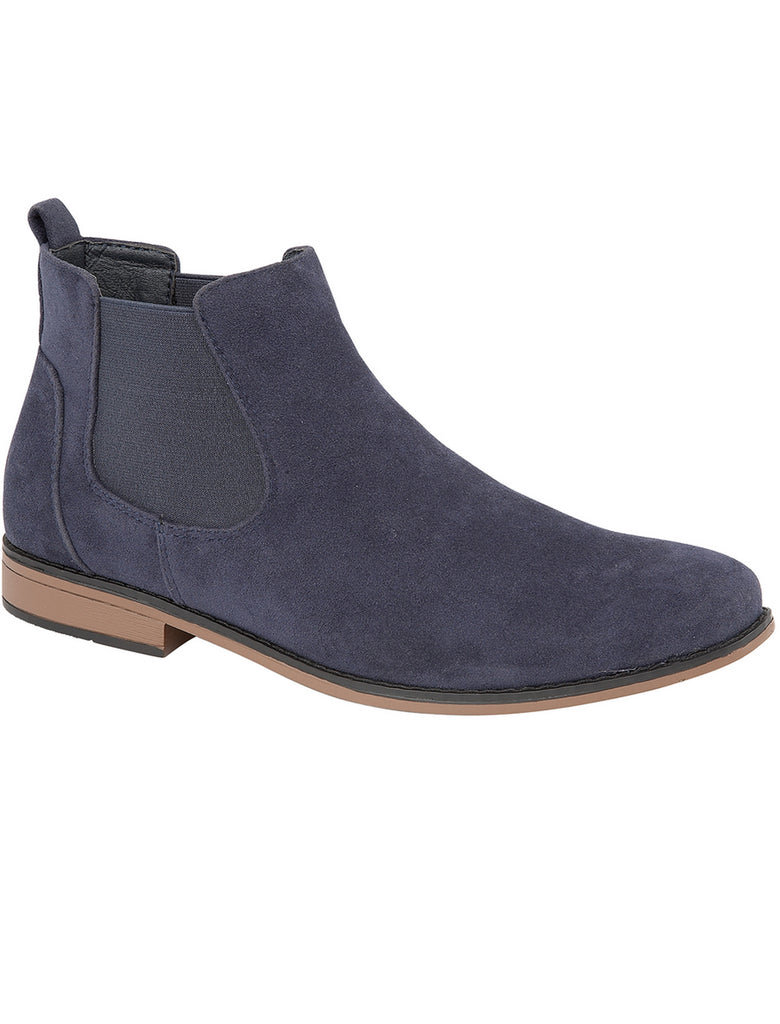 Kanye Suedette Chelsea Boots In Navy – Tokyo Laundry