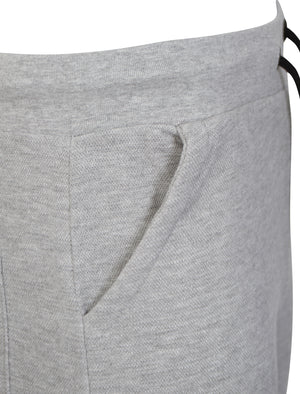 Chesemen Textured Piqué Shorts in Light Grey Marl - Dissident