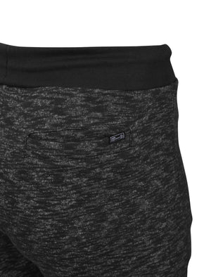 Clavell Spacedye Sweat Shorts in Black Slub Fleck - Dissident