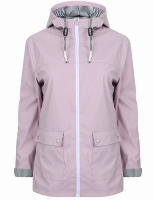 Puffin Shower Resistant Hooded Rain Coat in Iris - Northern Expo