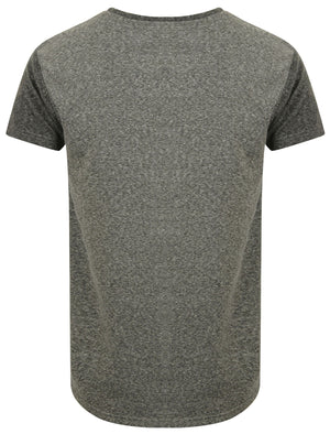 St Ceti Tonal Sleeve Longline T-Shirt in Grey - Saint & Sinner