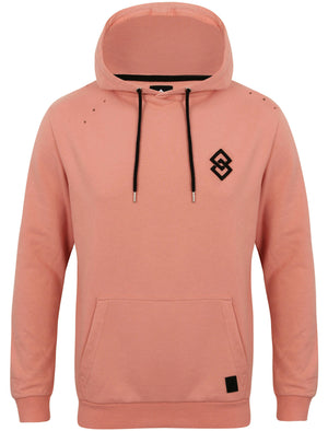 St Dismas Pullover Hoodie with Rips in Rose Tan - Saint & Sinner