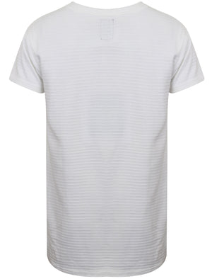St Vega Ribbed Jersey Longline T-Shirt in Optic White - Saint & Sinner