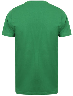 Santa Body Novelty Cotton Christmas T-Shirt in Green - Season's Greetings